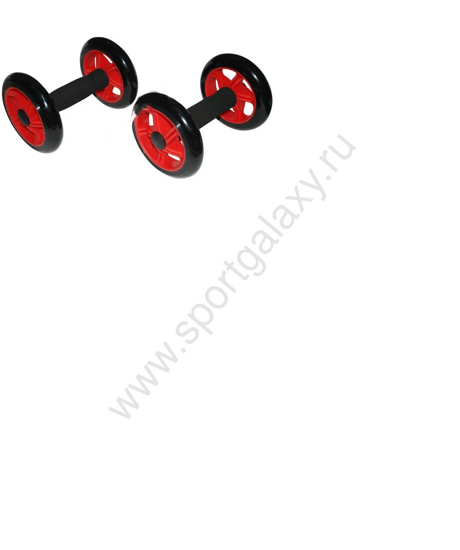 Ролик гимнастический c 2-колес. (d 14см) 2шт LAB-2032
