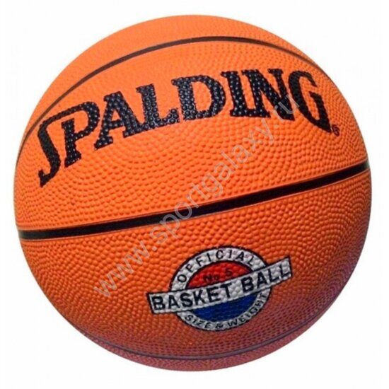 Мяч баскетбольный № 5 "Spalding" резиновый (оранж) G616А